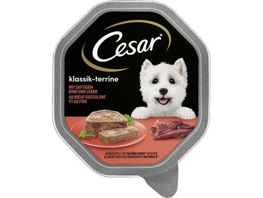 Cesar | Klassik-Terrine Rind&Leber | 14x150g