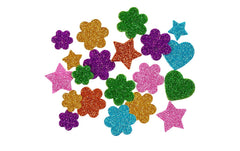 Creativ Company | Figuren | Moosgummi, Sterne Blumen und Herzen 19+29