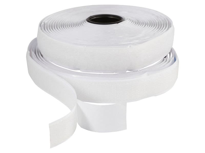 Creativ Company | Klettband | Haken & Ösen selbstklebend Weiss 20 mm 5 m