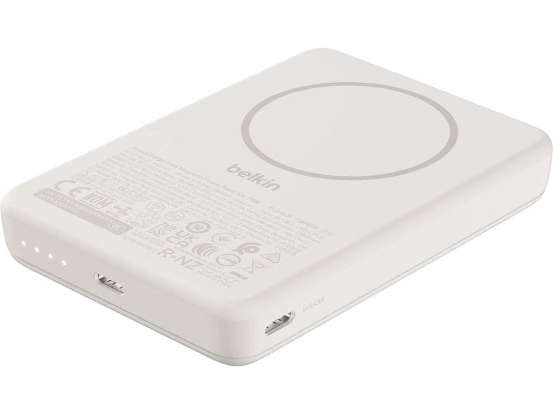 Belkin | BoostCharge Slim, 10K mAh Powerbank | Magnetisch, Qi2, 7.5W, Sand