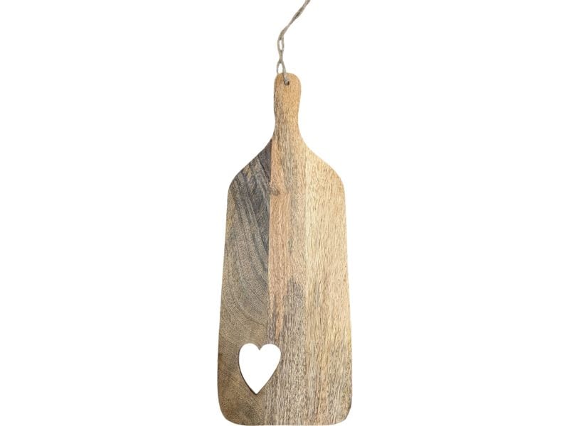 CHALET | Servierbrett Herz | 40x13x2cm natur