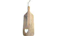 CHALET | Servierbrett Herz | 40x13x2cm natur