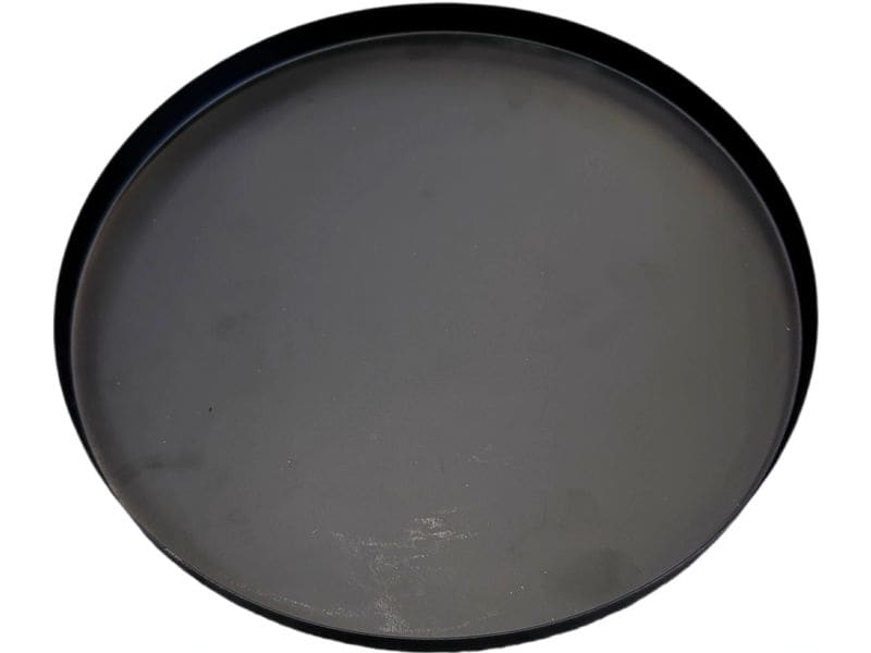 CHALET | Metallteller Baggs rund | 31x31x2cm schwarz