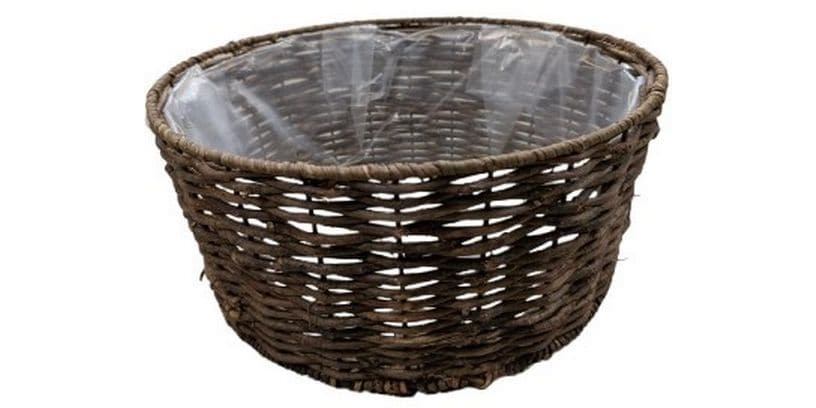 CHALET | Rattan Schale Kobo Wild L | 34x34x15cm braun