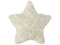 CHALET | Sternkissen flauschig Corvatsch | 45x45x8cm creme