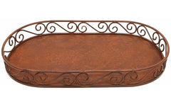 CHALET | Eisenschale Skala L | 31.5x15.5x4cm rost