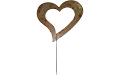 CHALET | Herzstecker L | 26x0.1x60cm rost