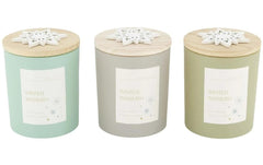 CHALET | Duftkerze Vanille | 7x7x8.5cm 3er Set im Karton