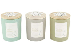 CHALET | Duftkerze Vanille | 7x7x8.5cm 3er Set im Karton