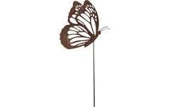 CHALET | Schmetterling Metall auf Stange | 22x0.5x57cm rost