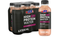 Emmi HIGH PROTEIN WATER | High Protein Water Raspberry & Elderflower | 6 x 500 ml