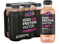 Emmi HIGH PROTEIN WATER | High Protein Water Raspberry & Elderflower | 6 x 500 ml