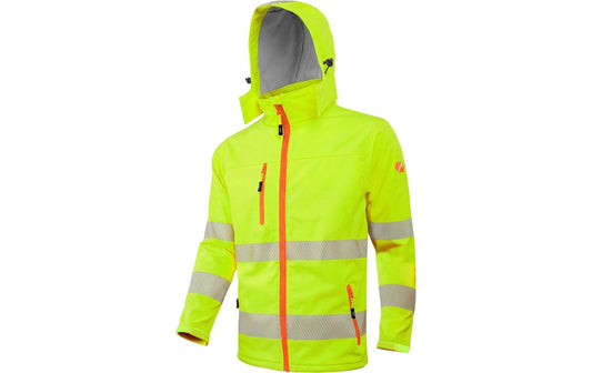 ACE | Neon Lite Softshell Warnjacke XL | für Herren (Klasse 3) - Gelb