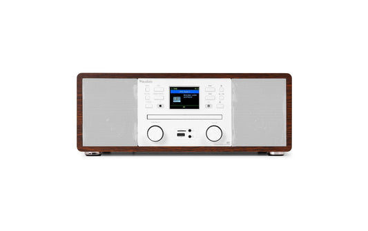 Audizio | Avola-WHT | DAB+/FM Radio mit BT u. CD, WLAN, weiss