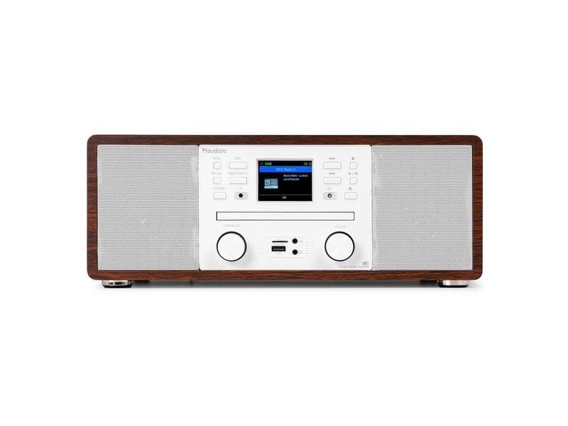 Audizio | Avola-WHT | DAB+/FM Radio mit BT u. CD, WLAN, weiss