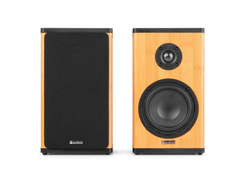 Audizio | BS20-BM | Regal-Speaker Set, 50W, BT, Akku, bamboo