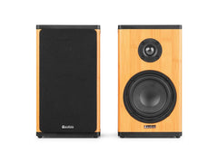 Audizio | BS20-BM | Regal-Speaker Set, 50W, BT, Akku, bamboo