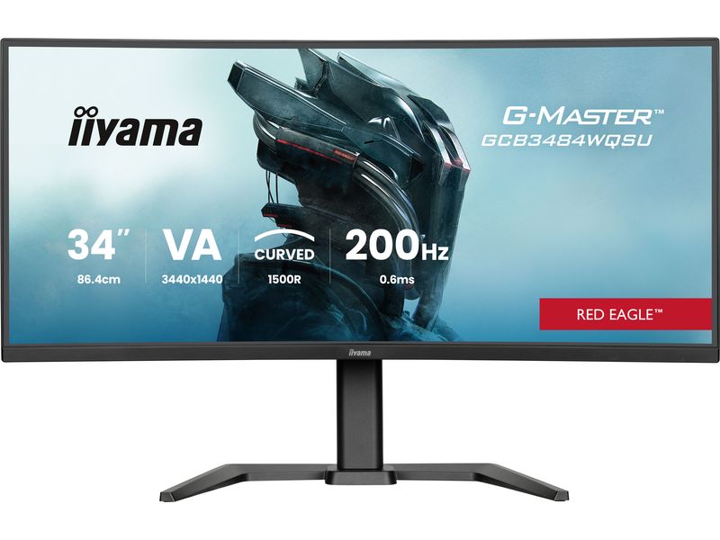 iiyama | 34 GCB3484WQSU-B2 | VA-panel, 3440x1440@200Hz, HDMI
