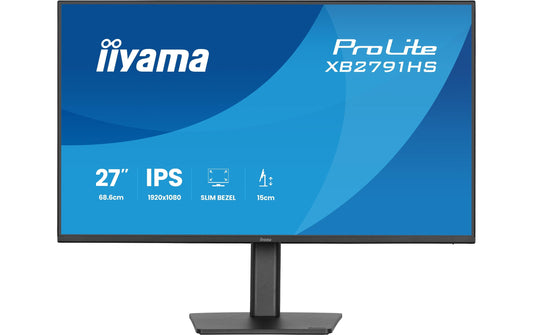 iiyama | 27 XB2791HS-B1 | IPS-panel, 1920x1080@120Hz, HDMI