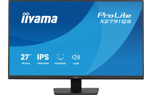 iiyama | 27 X2791QS-B1 | IPS-panel, 2560x1440, HDMI