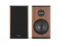 Audizio | BS20-DW | Regal-Speaker Set, 50W, BT, Akku, dk Holz