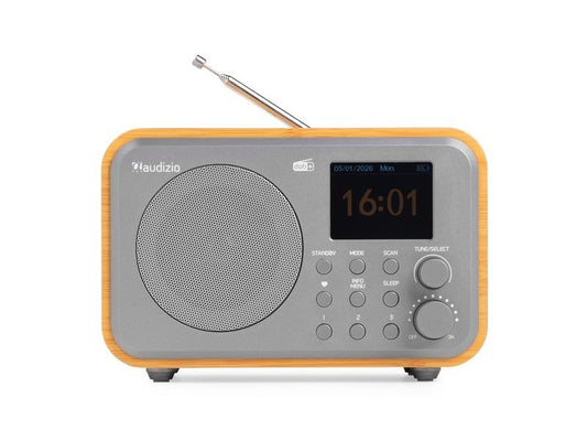 Audizio | Milan-Bamboo | DAB+ Radio mit BT u. FM, bambusfarben