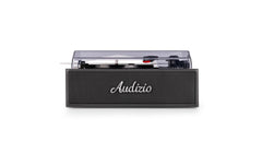 Audizio | Reno-BK | Retro Plattenspieler, BT, Stereo, schwarz