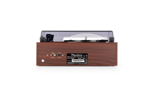 Audizio | Reno-WD | Retro Plattenspieler, BT, Stereo, holzf
