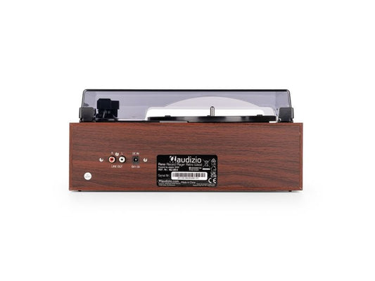 Audizio | Reno-WD | Retro Plattenspieler, BT, Stereo, holzf