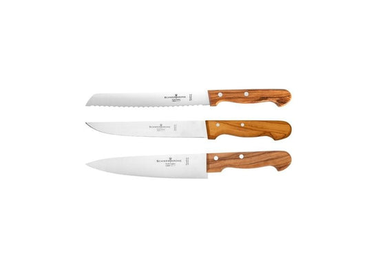 Schwertkrone | Küchenmesser Set | Fleischmesser, Kochmesser, Brotmesser