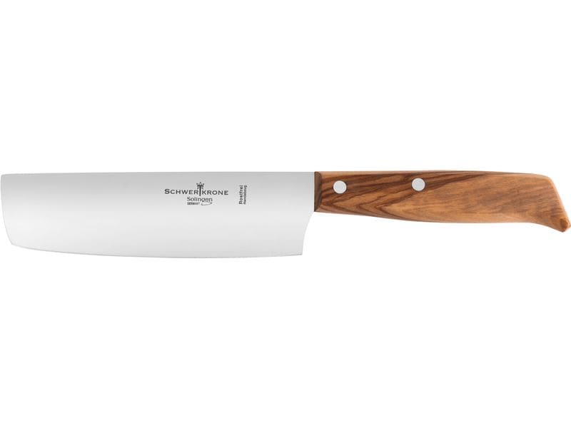 Schwertkrone | Nakiri-Kochmesser Olivenholz | Schwertkrone - Made in Solingen