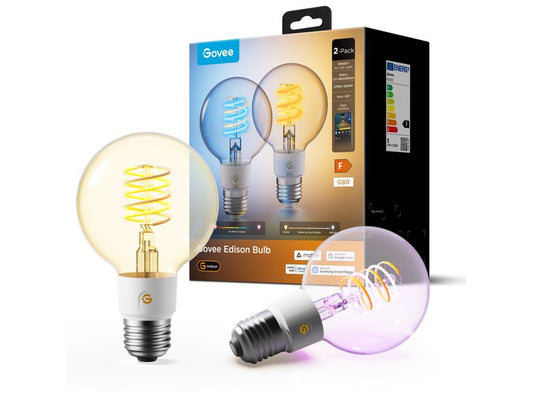 Govee | G25 Smart Edison Bulb E27 (2er Pack) | 2700K - 6500K | 500 Lumen
