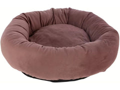Kerbl | Kuschelbett Velvet | Rose, ø 50cm, Höhe 15 cm