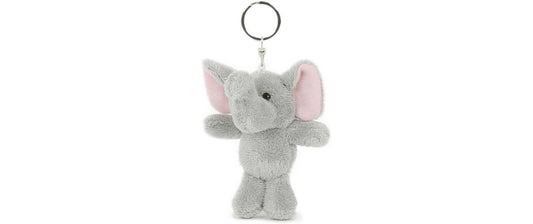 SEMO | Elefant Schlüsselanhänger | grau-rosa