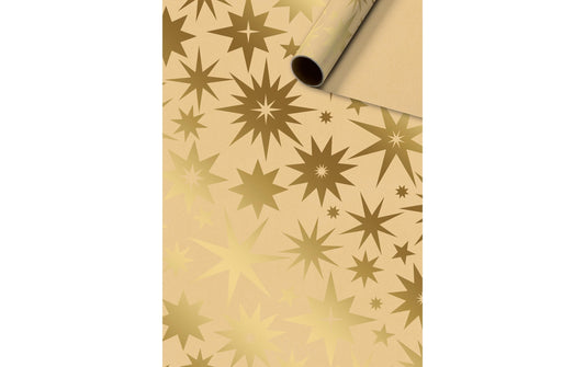 Stewo | Geschenkpapier Zig | 70x200cm, gold