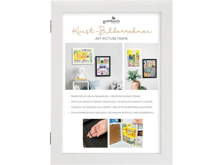 Goldbuch | Rahmen | Kunst-Bilderrahmen weiss, DIN A4