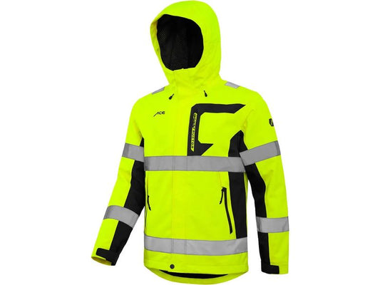 ACE | Neon Lite Softshell-Warnjacke Herren | (Klasse 3) - Gelb - XL
