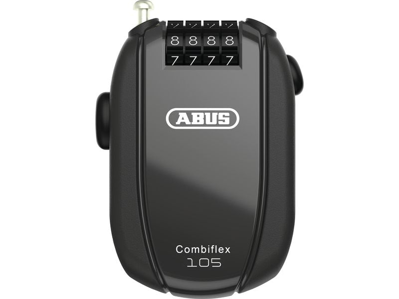 Abus | Combiflex Rest 105 Code | Kabelschloss, mit Halter CHR schwarz