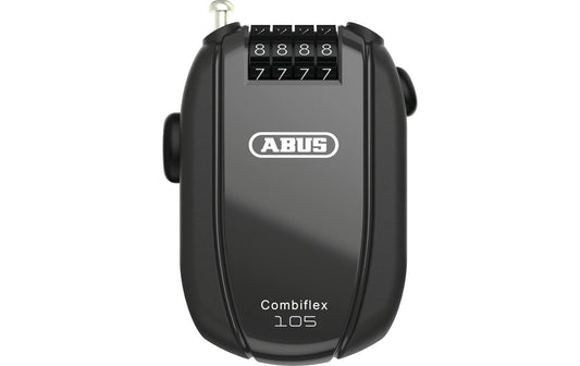 Abus | Combiflex Rest 105 Code | Kabelschloss, mit Halter CHR schwarz