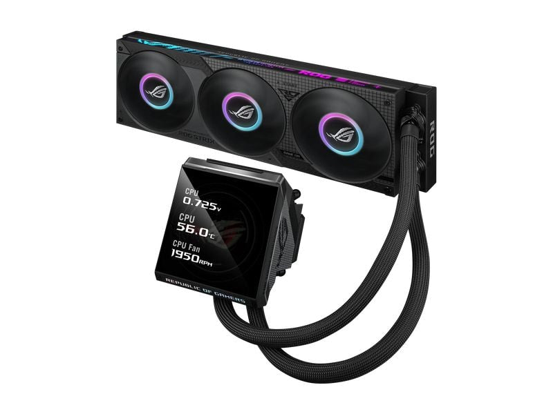 ASUS | ROG STRIX LC IV 360 ARGB LCD BLK | Liquid CPU Cooler, IPS LCD, 3x120mm ARGB