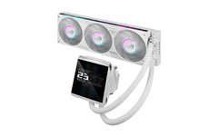 ASUS | ROG STRIX LC IV 360 ARGB LCD WHT | Liquid CPU Cooler, IPS LCD, 3x120mm ARGB