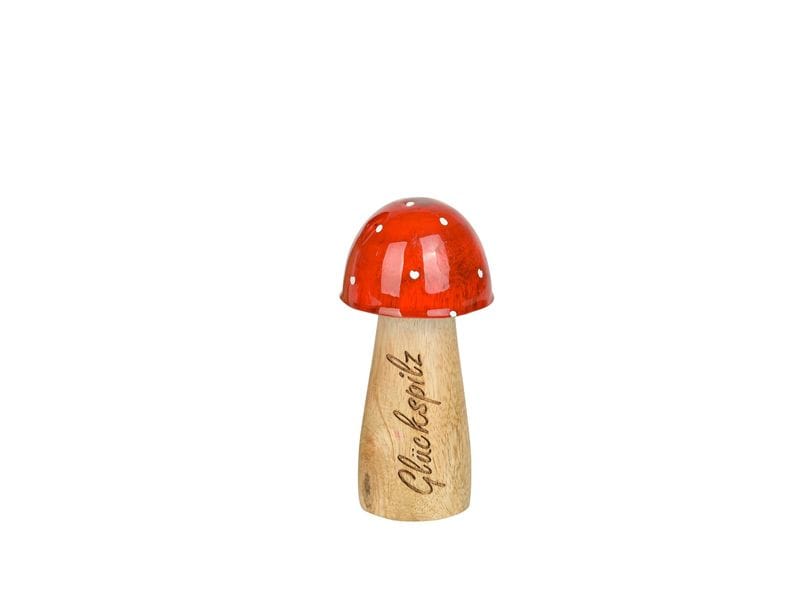 CHALET | Glückspilz Furaha M | 4.5x4.5x9cm rot