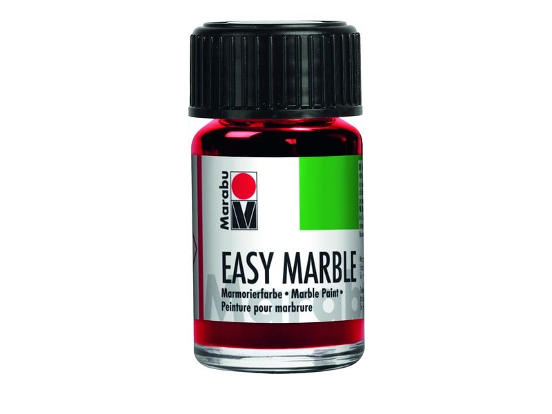 Marabu | Marmorierfarbe Easy Marble | 031 Kirschrot, 15 ml, 1 Stk