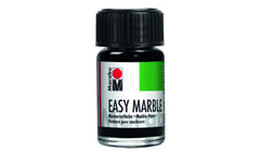 Marabu | Marmorierfarbe Easy Marble | 073 Schwarz, 15 ml, 1 Stk