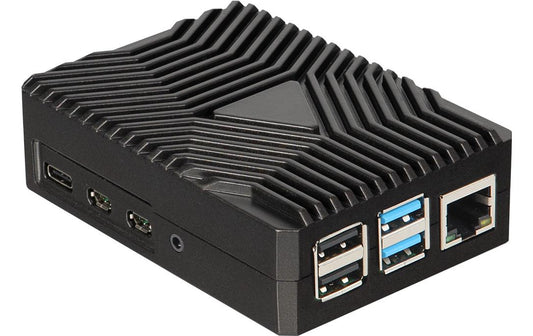 jOY-iT | Armor Case RB-AlucaseP4-09 | für Raspberry Pi 4B, Schwarz