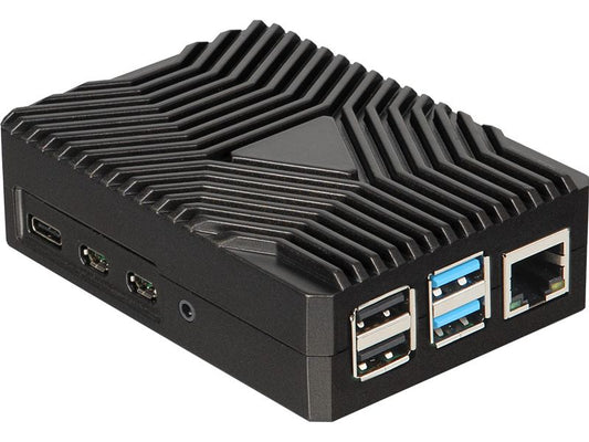 jOY-iT | Armor Case RB-AlucaseP4-09 | für Raspberry Pi 4B, Schwarz