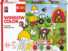 Marabu | Window Color Bauernhof | 6 x 25ml, farbig