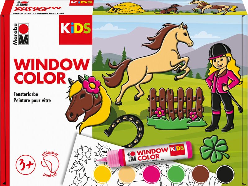 Marabu | Window Color Ponyhof | 6 x 25ml, farbig