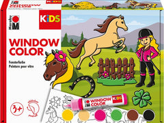 Marabu | Window Color Ponyhof | 6 x 25ml, farbig