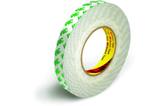 3M | Doppelseitiges Klebeband, PVC-Träger 9087 | Weiss, 12 mm x 50 m, 0.26 mm